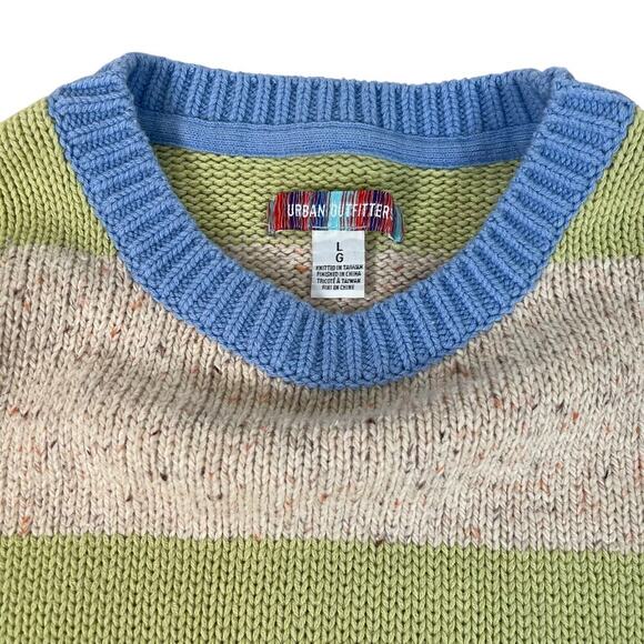 Urban outfitters bar striped knit sweater UO size large - Picture 4 of 7